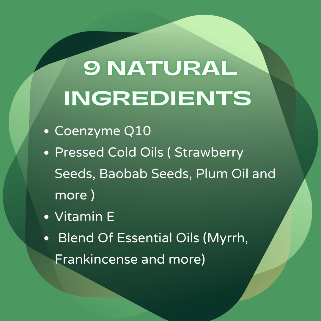 Co Q10 Face Serum, Vitamin Rich & Antioxidant Facial Oil, Regenerating and Skin Balancing with Anti-Aging Ingredients, All Natural, Vegan - AksaOils 