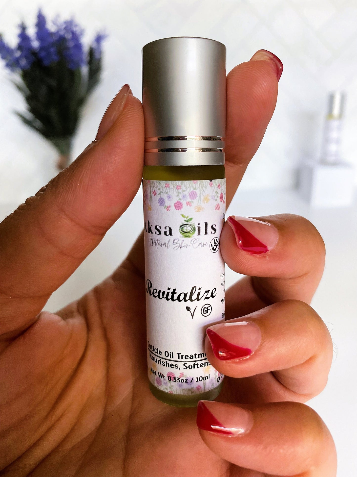 Herbal Nail Kit, Cuticle Oil & Nail Mask for Cracked Nails and Dry Cuticle, Anti Fungal Treatment, Pure Natural Ingredients - AksaOils 